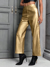 Load image into Gallery viewer, Metallic Straight Leg Pants