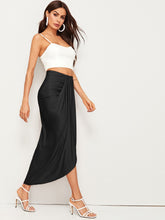Load image into Gallery viewer, High Waist Draped Skirt
