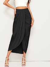 Load image into Gallery viewer, High Waist Draped Skirt

