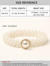 Load image into Gallery viewer, Faux Pearl Decor Belt
