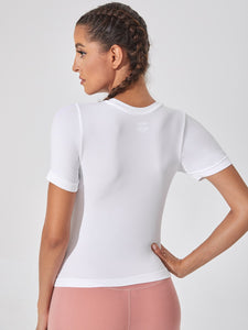 Solid Form Fitted Sports Tee