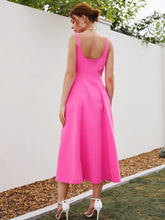 Load image into Gallery viewer, Square Neck Sleeveless A-line Dress

