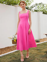 Load image into Gallery viewer, Square Neck Sleeveless A-line Dress
