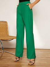 Load image into Gallery viewer, High Waist Slant Pocket Tailored Pants
