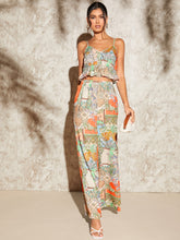 Load image into Gallery viewer, Floral Print Cami Top &amp; Wide Leg Pants Set
