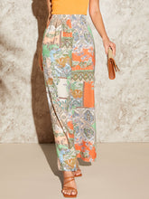 Load image into Gallery viewer, Paisley &amp; Scarf Print Wide Leg Pants
