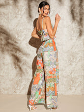 Load image into Gallery viewer, Floral Print Cami Top &amp; Wide Leg Pants Set
