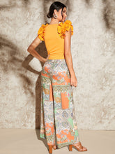 Load image into Gallery viewer, Paisley &amp; Scarf Print Wide Leg Pants
