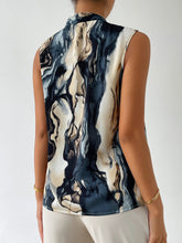 Load image into Gallery viewer, Marble Print Button Front Blouse
