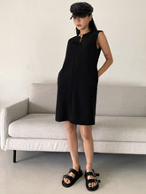 Load image into Gallery viewer, Solid Notched Neck Dress
