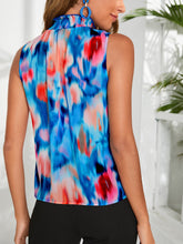 Load image into Gallery viewer, Tie Dye Shirred Frill Trim Blouse
