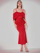 Load image into Gallery viewer, Cold Shoulder Ruched Detail Dress
