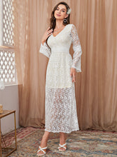 Load image into Gallery viewer, Contrast Lace A-line Dress

