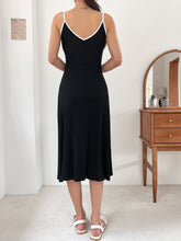 Load image into Gallery viewer, Contrast Binding Cami Dress
