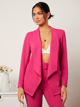 Load image into Gallery viewer, Shawl Collar Open Front Blazer

