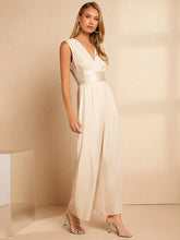 Load image into Gallery viewer, Tie Back Wide Leg Jumpsuit
