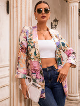 Load image into Gallery viewer, Floral Print Open Front Blazer

