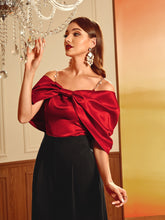 Load image into Gallery viewer, Cold Shoulder Ruched Sleeve Satin Top
