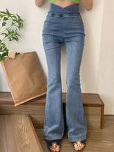 Load image into Gallery viewer, Honeyspot Solid High Waist Flare Leg Jeans
