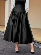 Load image into Gallery viewer, High Waist Satin Skirt Without Belt
