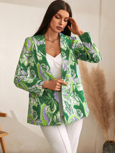 Load image into Gallery viewer, Paisley Print Double Button Blazer
