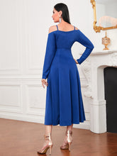 Load image into Gallery viewer, Cold Shoulder Ruched Bust Dress
