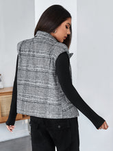 Load image into Gallery viewer, Plaid Double Breasted Blazer Vest
