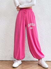 Load image into Gallery viewer, Letter Graphic Drawstring Waist Sweatpants
