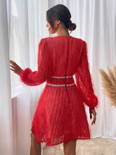 Load image into Gallery viewer, Lantern Sleeve Fuzzy Dress
