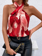 Load image into Gallery viewer, Graphic Print Halter Top
