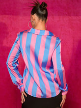 Load image into Gallery viewer, Striped Print Button Front Shirt

