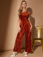 Load image into Gallery viewer, One Shoulder Wide Leg Jumpsuit
