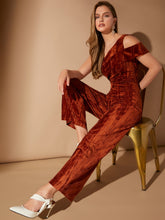 Load image into Gallery viewer, One Shoulder Wide Leg Jumpsuit
