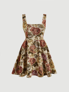 Floral Jacquard Dress Without Top