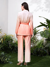 Load image into Gallery viewer, Ombre Print Open Front Blazer &amp; Wide Leg Pants
