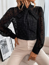 Load image into Gallery viewer, Tie Neck Puff Sleeve Blouse &amp; Cami Top
