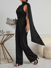 Load image into Gallery viewer, Solid Zipper Backless Halter Neck Jumpsuit
