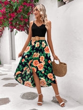 Load image into Gallery viewer, Floral Print Cami Dress Without Belt
