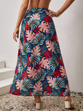 Load image into Gallery viewer, Tropical Print Split Thigh Skirt
