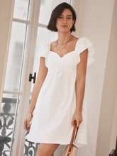 Load image into Gallery viewer, Tie Backless Butterfly Sleeve Solid Dress
