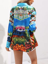Load image into Gallery viewer, Landscape Print Button Front Shirt
