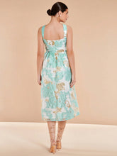 Load image into Gallery viewer, Floral Jacquard Cami Dress
