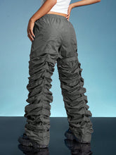Load image into Gallery viewer, Solid Ruched Stacked Pants

