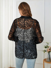Load image into Gallery viewer, Shawl Collar Open Front Lace Coat Without Cami Top
