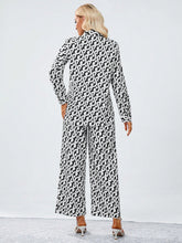 Load image into Gallery viewer, Allover Print Shirt &amp; Wide Leg Pants
