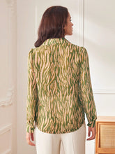 Load image into Gallery viewer, Zebra Striped Button Front Shirt
