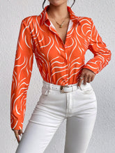 Load image into Gallery viewer, Allover Print Button Front Shirt
