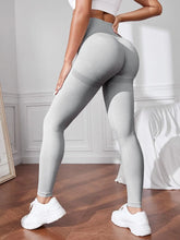 Load image into Gallery viewer, Solid Wideband Waist Sports Leggings
