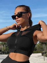 Load image into Gallery viewer, Breathable Contrast Mesh Sports Bra
